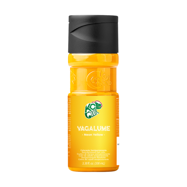 KC Color - Máscara Pigmentante Semi-Permanente, Vagalume, Amarelo Neon 100ml