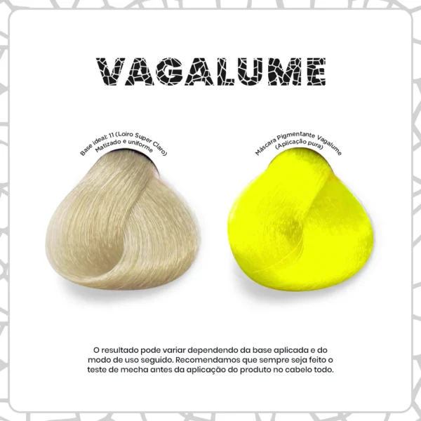KC Color - Máscara Pigmentante Semi-Permanente, Vagalume, Amarelo Neon 100ml - Image 2
